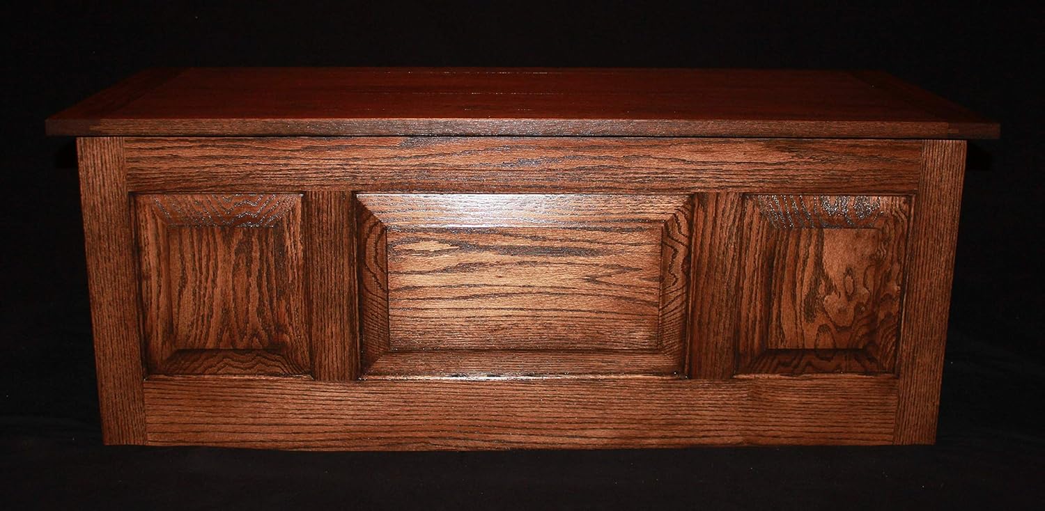 Twin Size Oak Hope Chest Gift lined in cedar Handmade