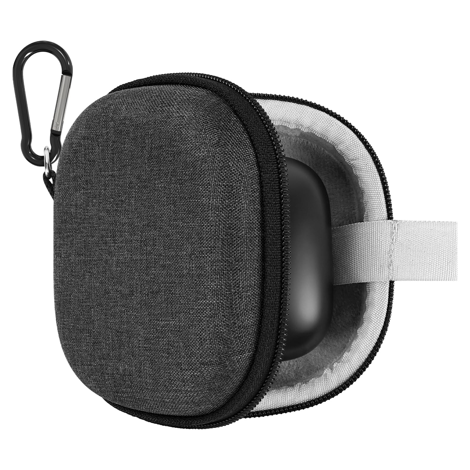 Geekria Shield Earbuds Case Compatible with Beats Powerbeats Pro True Wireless Earbuds, Replacement Protective Hard Shell Travel Carrying Bag with Cable Storage, Waterproof Portable (Grey)