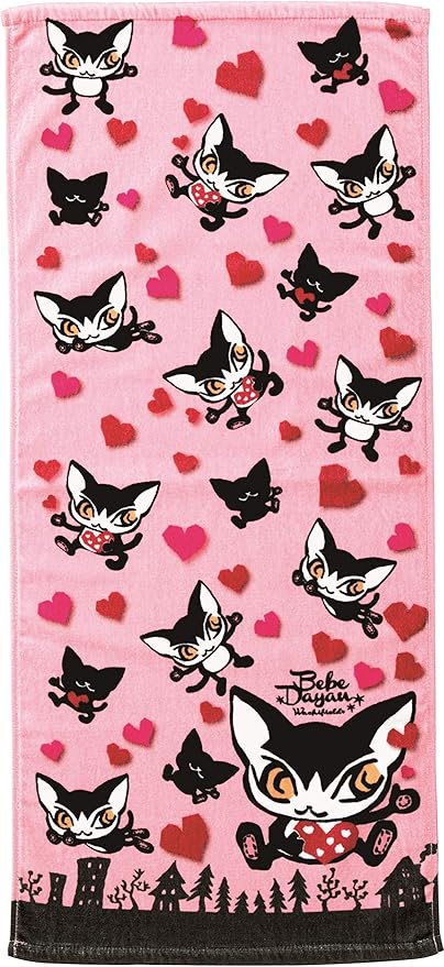 Amazon Co Jp Maruji Face Towel Wachifu Bebe Dayan 34 X 80 Cm Heart Bebe Inkjet Print Home Kitchen