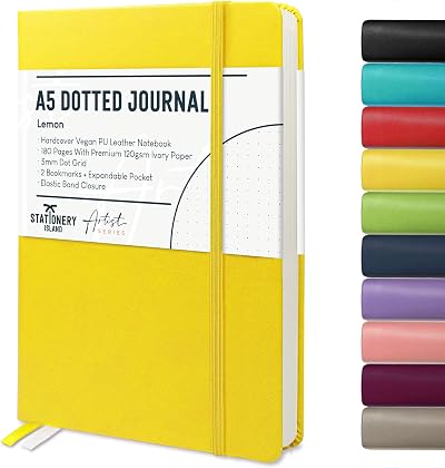 ISLAND Bullet Dotted Journal A5 Hardcover 180 Pages 120gsm