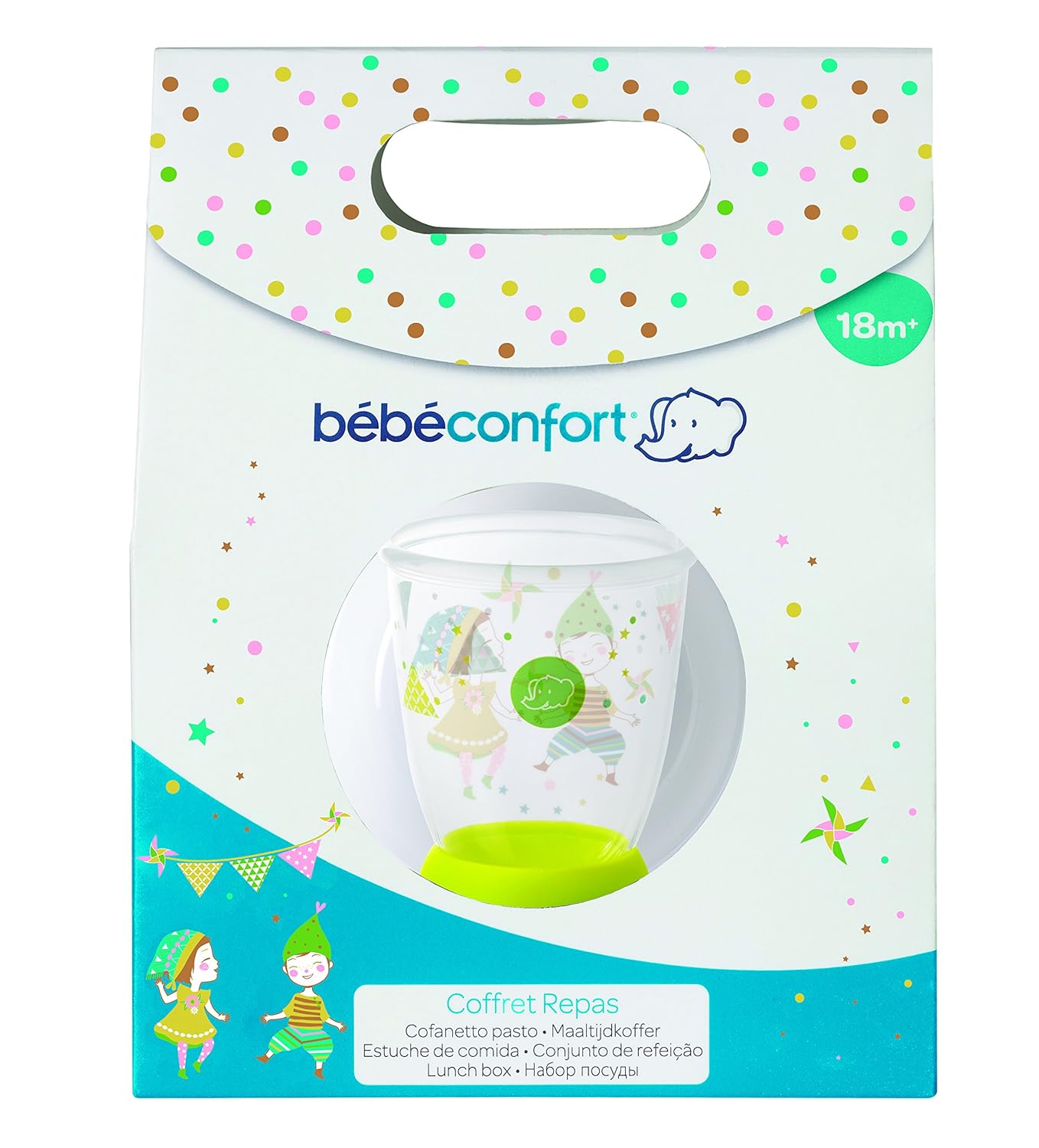 Bebe Confort Coffret Repas Etape 3 Festive Adventure Assiette Anti Derapante Bol Anti Derapant Verre Fourche Et Cuillere Metal Coffrets Repas Bebe Puericulture Thac Or Th