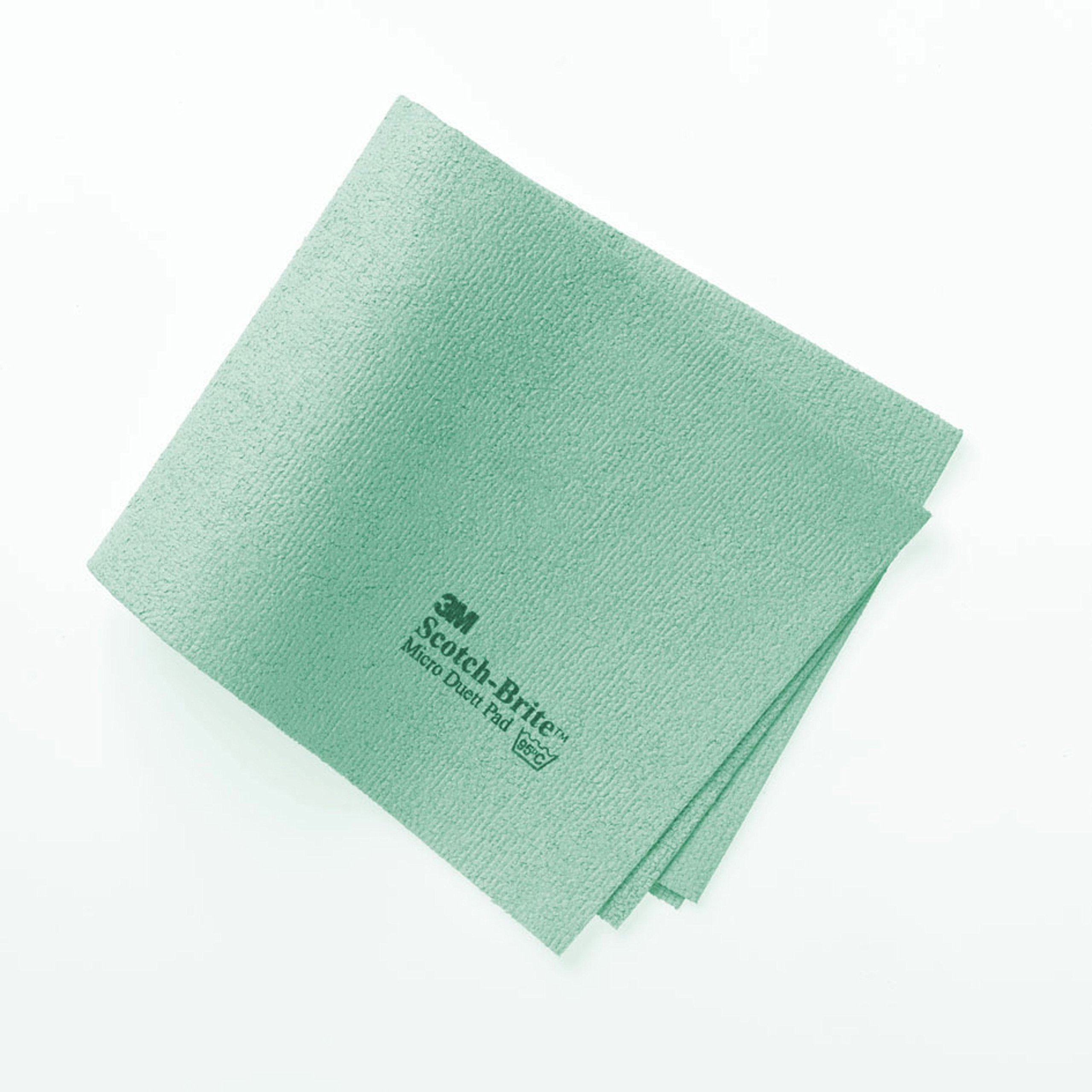 3 M Scotch-Brite Duettgn Scotch-Brite Cleaning Cloth, Micro Duet – Green (Pack of 5)