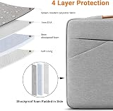 TECOOL 15.6 Inch Laptop Sleeve Protective Case Grey view 5