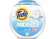 Tide PODS Free & Gentle Laundry Detergent Soap Pods, 81 count