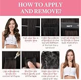 GOO GOO Tape In Hair Extensions 16in 25g 10pcs Real Remy Balayage 2/6/2 Dark view 6