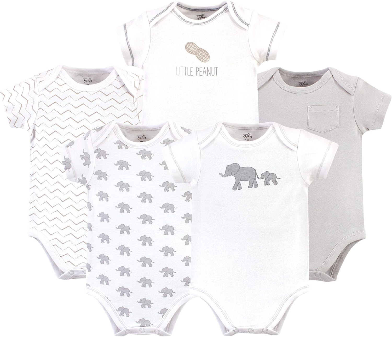 Touched by Nature Unisex Baby Organic Cotton Bodysuits