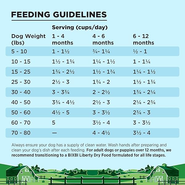 BIXBI LIBERTY GRAIN FREE DRY DOG FOOD, ORIGINAL RECIPE PUPPY, 4 LBS – FRESH MEAT, NO MEAT MEAL, NO FILLERS FOR EASY DIGESTION – USA MADE
