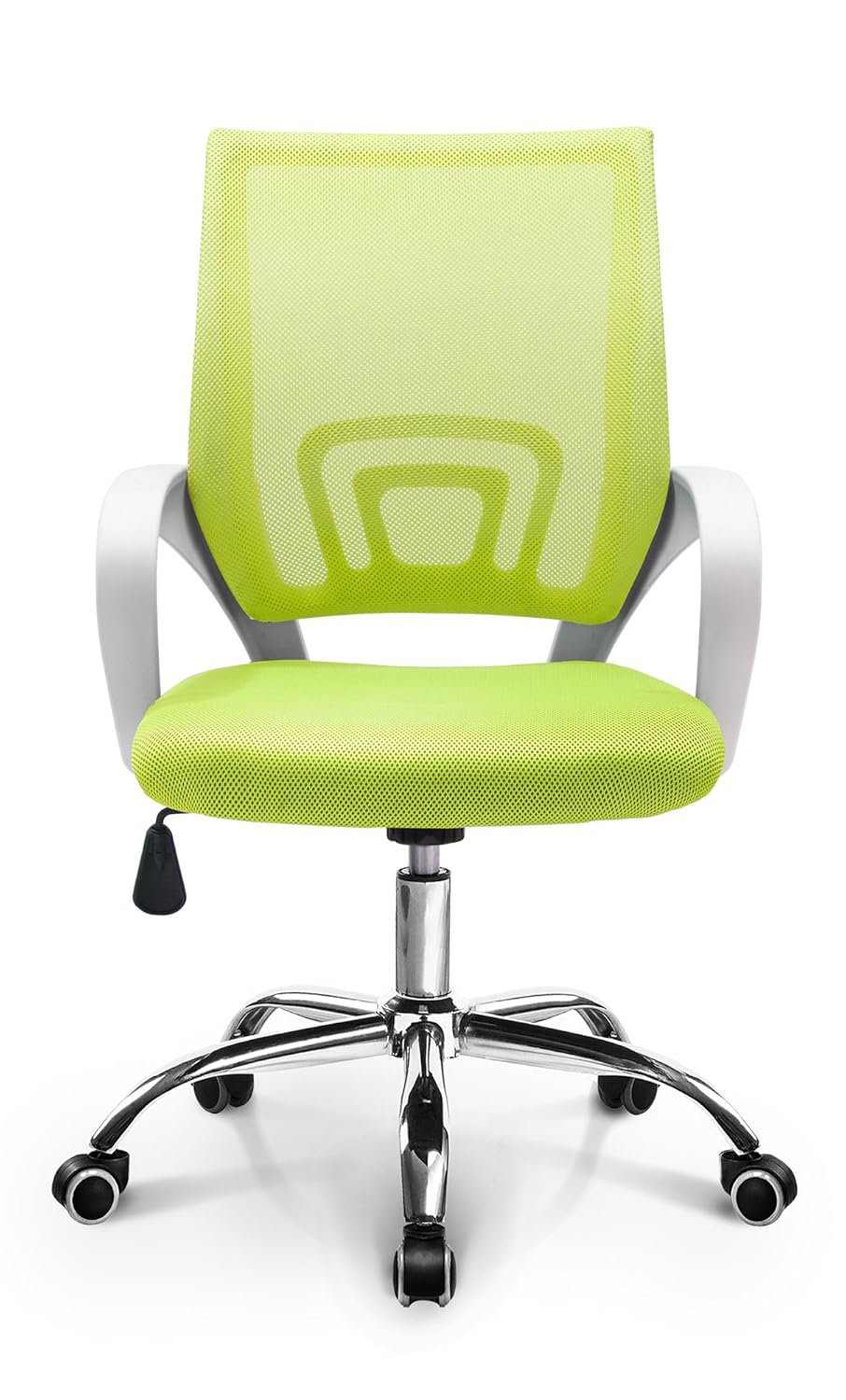 Latex Seat Neo Chair Fashionable Mid Back Mesh Ergonomic Swivel Desk Home Office Computer Chair With Lumbar Support Green