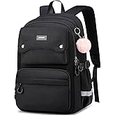ZUBOND Girls Backpack for School - Lightweight Travel Laptop Backpack Fits 15.6 Inch Notebook, Water Bottle Pocket - Ideal for Teens, College Students, Adults