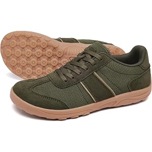 SILENTCARE Barefoot Shoes for Men: Wide Toe Box Sneakers Minimalist Zero-Drop Sole for Gym Walking Travel