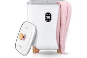 VITA ELEGANTE Hot Towel Warmer Bucket - Quick Heating & Auto Shut-Off - 25L Large Capacity Towel Warmer Fits Two 40”x70” Oversized Towels - Elegant Towel Heater with Adjustable Timer - Home Spa Experience