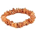 AMBERAGE Natural Baltic Amber Bracelet for Adults (Women/Men) - Hand Made from Raw/Certified Baltic Amber Beads