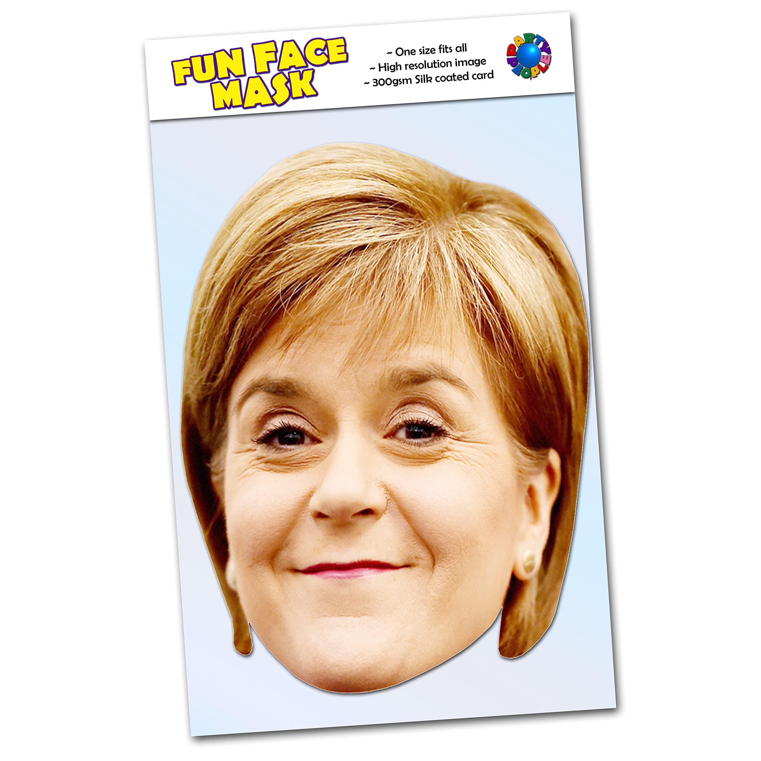 1 x Nicola Sturgeon - Celebrity Face Mask - Ready To Wear - Nicola S