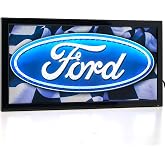 American Art Decor Framed LED Sign - Vintage Neon Sign - For Bar, Man Cave, Garage, Game Room &amp; More (Ford, 10" x 19" x 1")