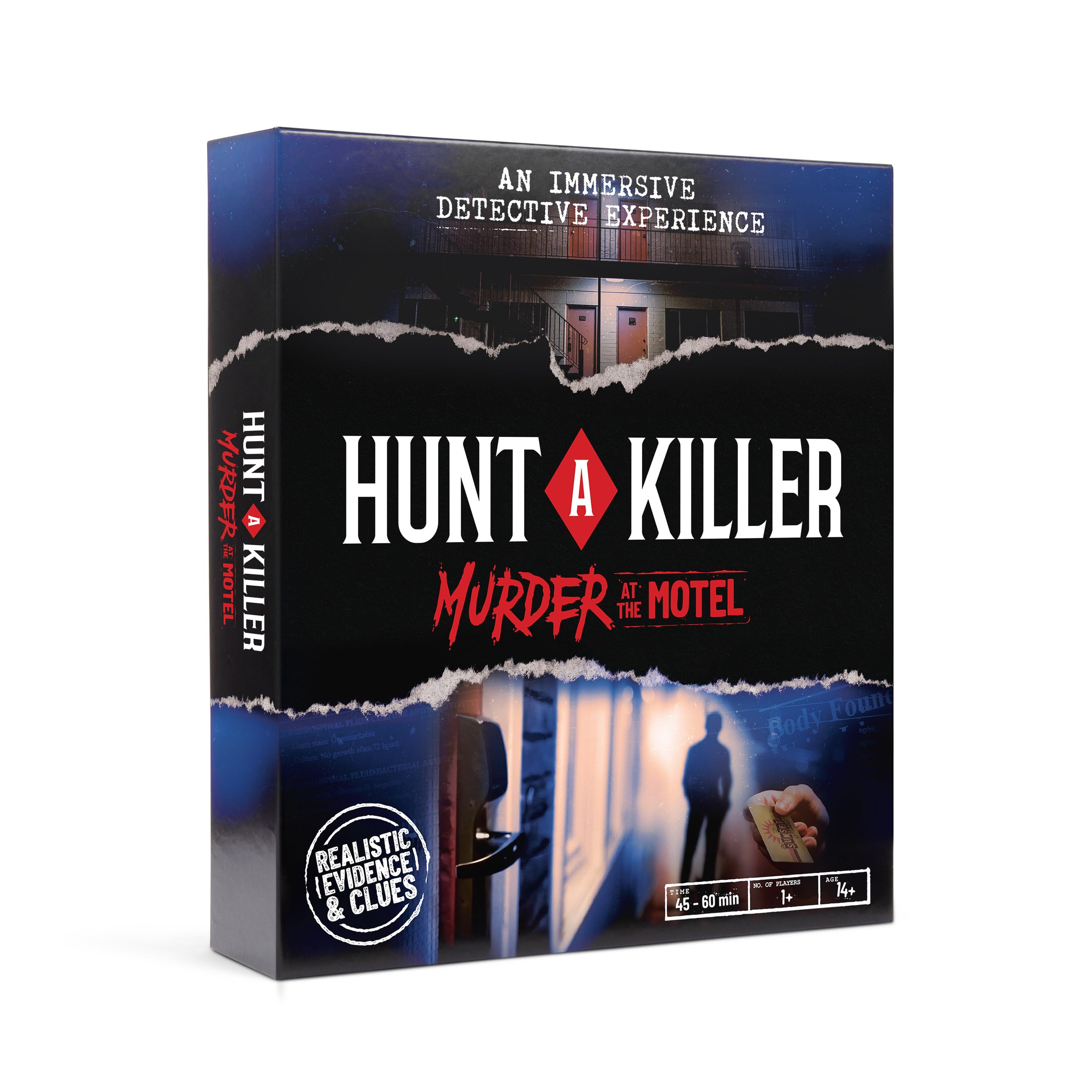 Photo 1 of *Box damaged* *Unsure if anything is missing* Hunt A Killer Murder at The Motel - an Immersive Murder Mystery Experience - for True Crime Fans with Evidence & Puzzles - Solve Crimes at Date Night or Family Game Night - Age 14+