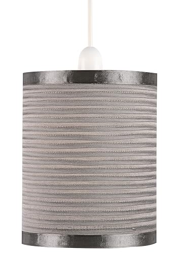 Pagazzi Mozzano Pendant Light Shade Small Silver Amazon Co Uk