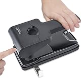 Rapesco 1631 Germ-Savvy Antibacterial Heavy Duty 2-Hole Punch Black view 4