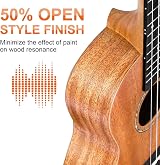 Vangoa 58.4 cm Mahogany Concert Ukulele Complete Kit view 3