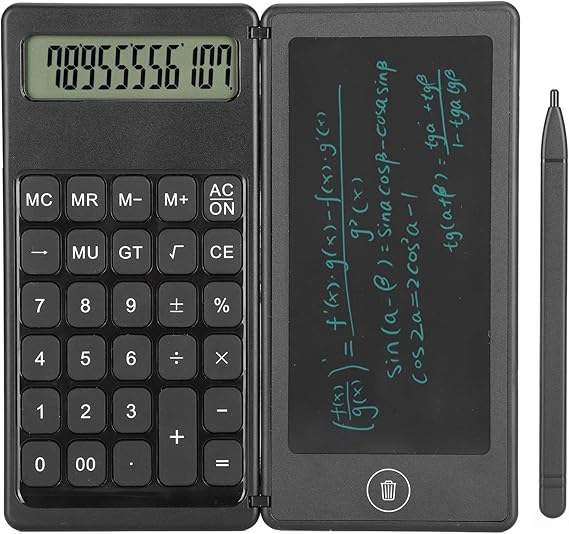 Calculator Notepad, 6in LCD Writing Tablet Notepad Calculator