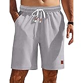 COOFANDY Mens Summer Beach Shorts Casual Elastic Waist Drawstring Short Vacation Shorts with Pockets