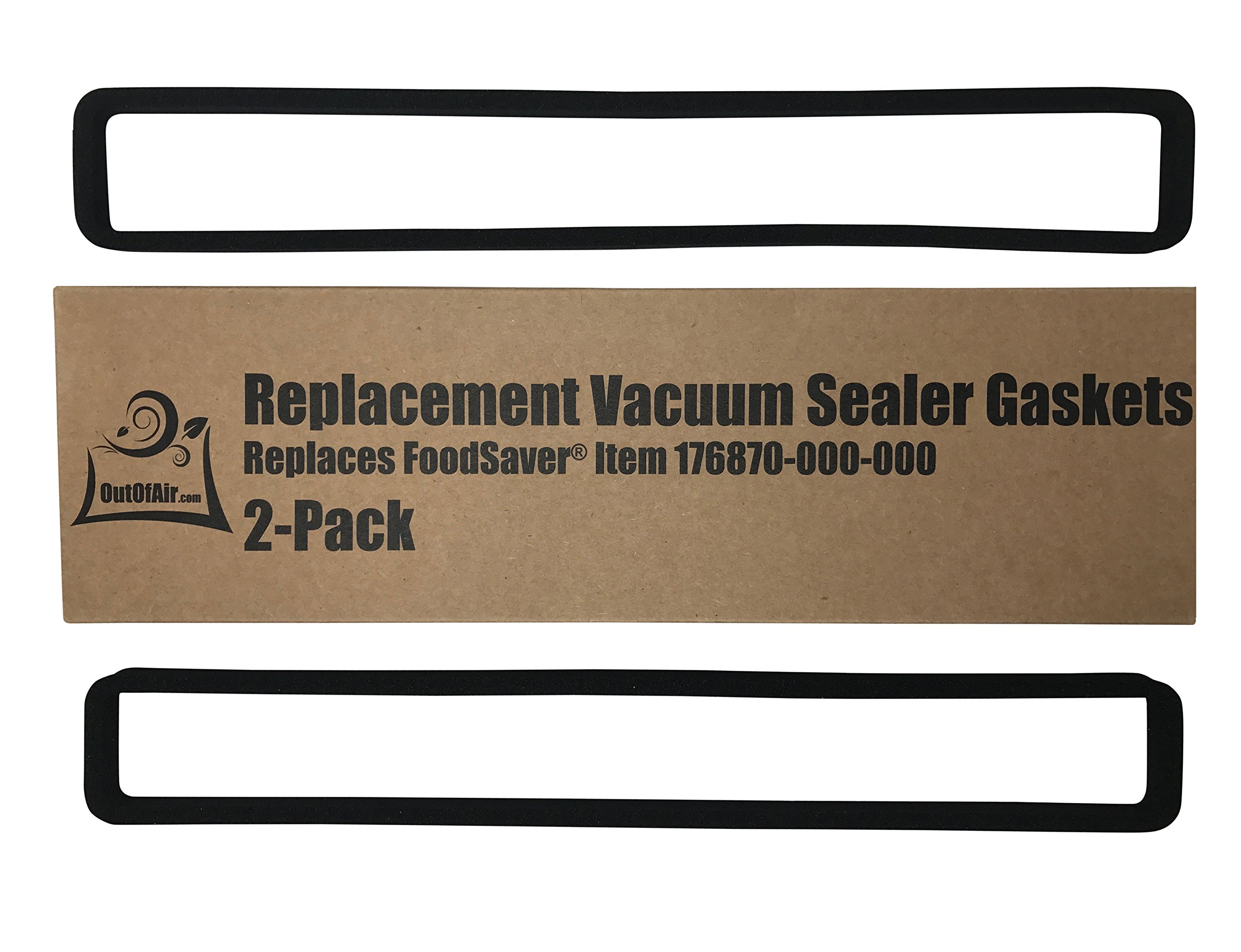 FoodSaver Replacement Gaskets (2 Foam Gaskets) Fits FM2000, FM2010