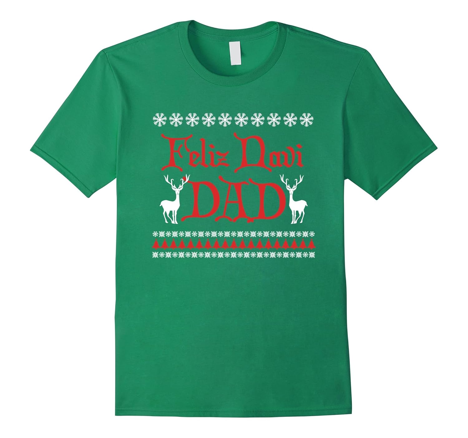 Mens Feliz Navi Dad Funny Ugly Christmas Sweater T Shirt-ANZ