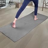 POLYTE Microfibre Hot Yoga Towel 61 x 183 cm Grey Non-Slip Grip view 5