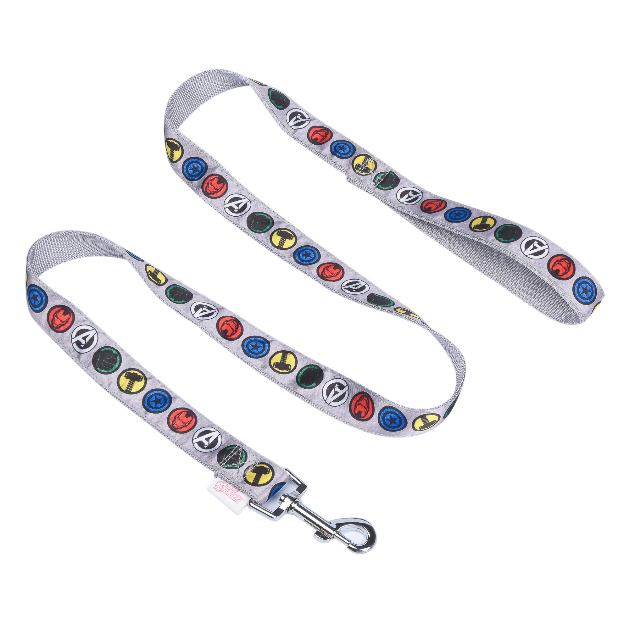 Marvel Comics 6 Foot Dog Leash (72 Inches) for All Dogs | Cute Dog Leash Easily Attaches to Any Dog Collar or Harness For Easy Dog Walks | Officially Licensed Marvel Avengers 6 Ft Dog Leash