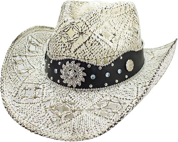 white straw cowboy hat womens