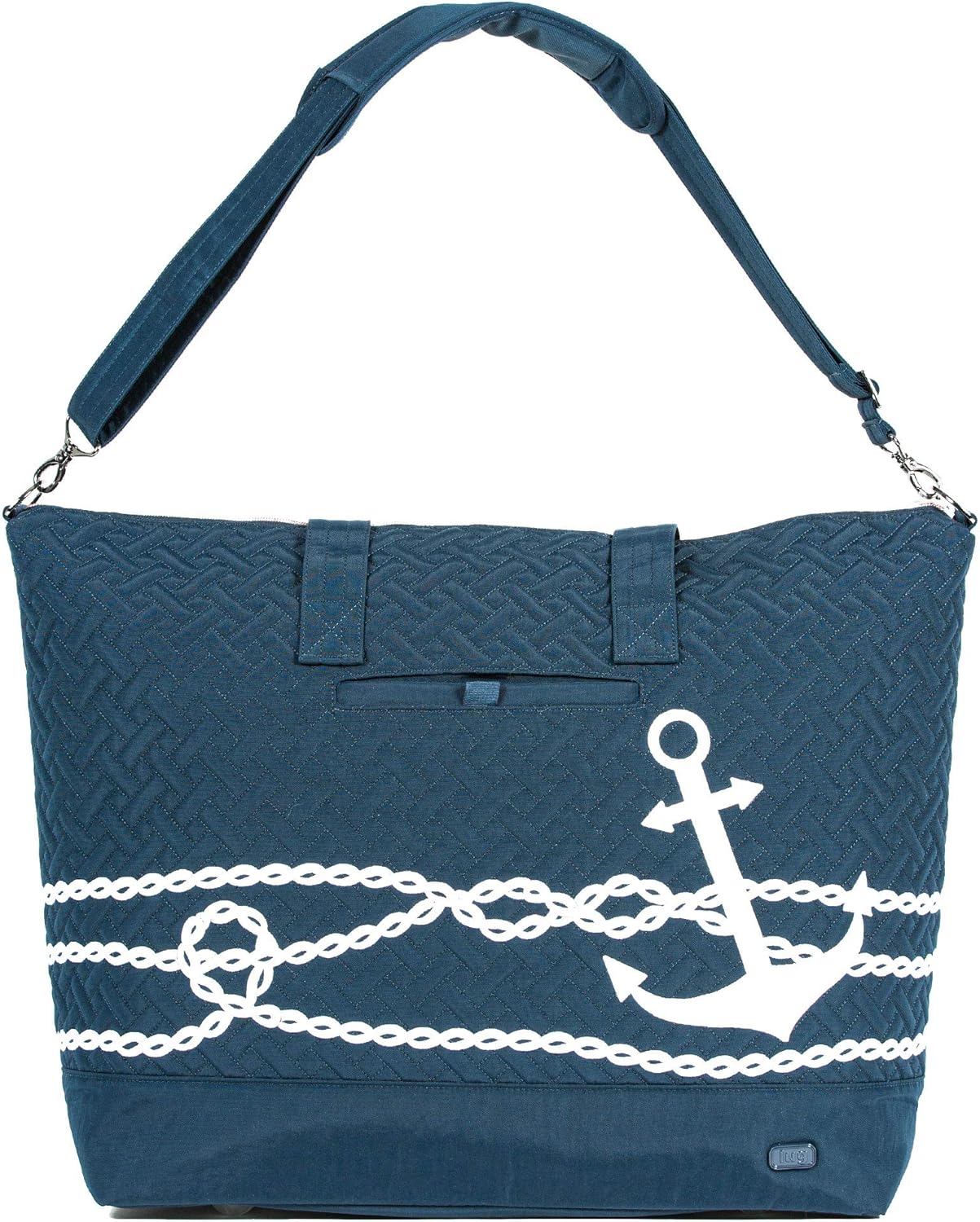 Lug Aerial Tote Bag, Nautical Navy Travel Totes