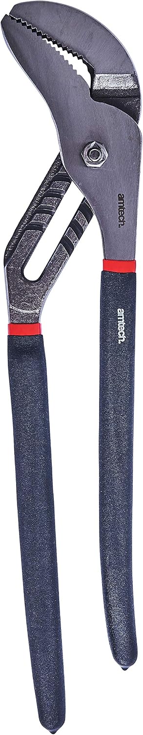 Amtech W5300 400mm (16") Heavy Duty Water Pump Pliers, Black, 16-Inch