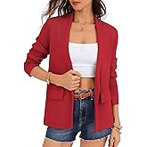 GRACE KARIN Blazers for Women Business Casual, Work Dressy Suit Jacket, Long Sleeve Open Front Spring Cardigan Sweater