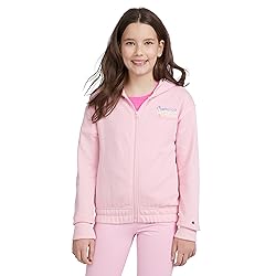 Champion Girls Sweatshirt Full Zip Up Fleece Girls