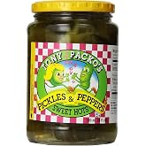 Tony Packos Sweet Hot Pickles and Peppers, 24 Ounce - 1 Jar