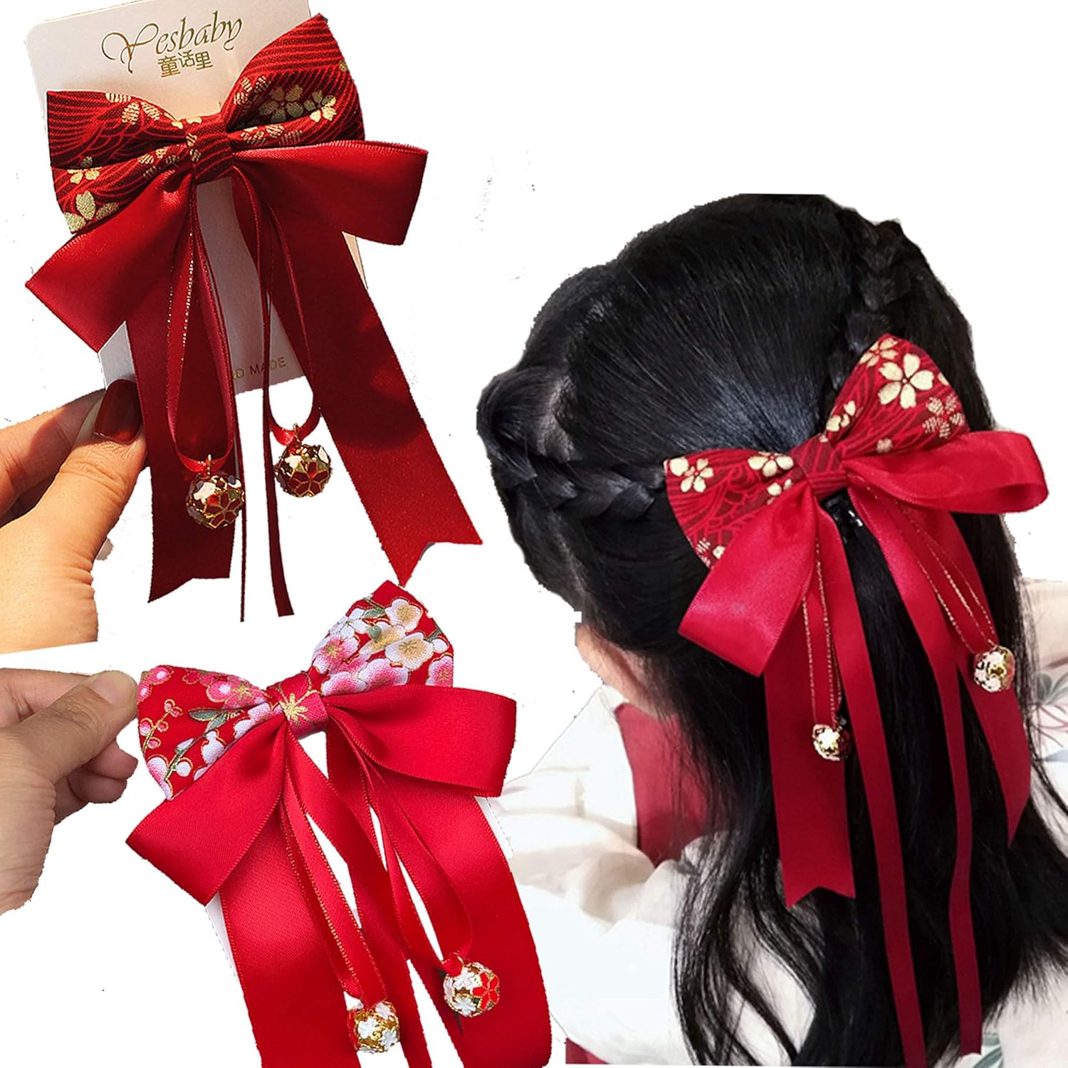 Amazon Co Jp Oujyo 髪飾り浴衣 和装 成人式髪飾り赤 蝶々 髪飾り 七五三髪飾り お宮祭り リボン ヘアクリップお花 2点セット ヘアアクセサリーレディース キッズ オシャレ 髪留め子供 花火大会 卒業式ヘアアクセサリー 結婚式 袴 ベビー マタニティ