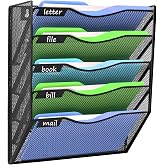 Kuntine.B Wall File Organizer Office Hanging Magazine Holder Wall File Organizer for Office Home