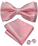 Barry.Wang Blush Pink Bow Ties for Men Pre-tied Bow