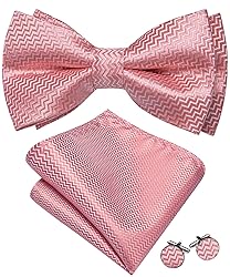 Barry.Wang Blush Pink Bow Ties for Men Pre-tied Bow