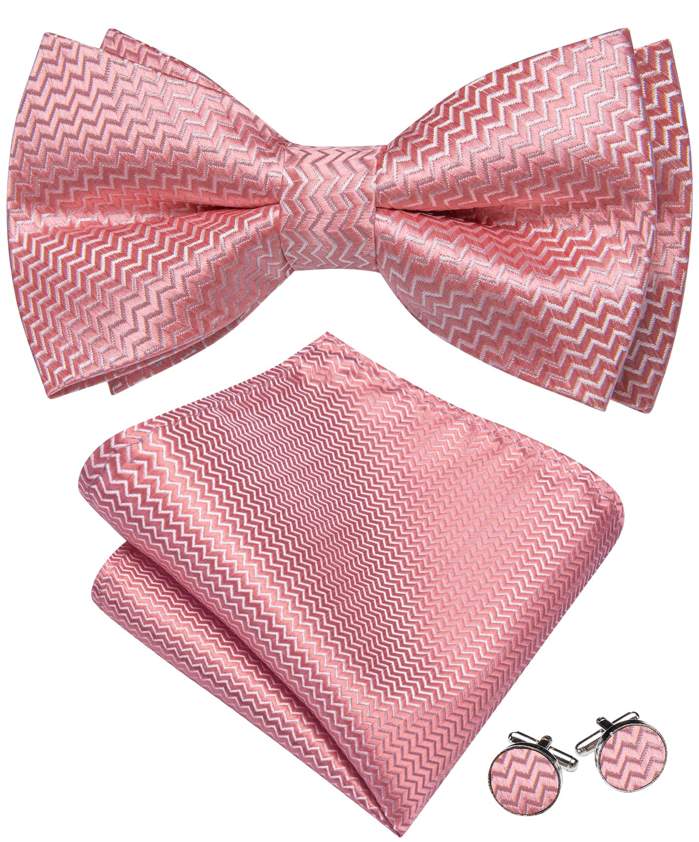 Barry.Wang Blush Pink Bow Ties for Men Pre-tied Bow