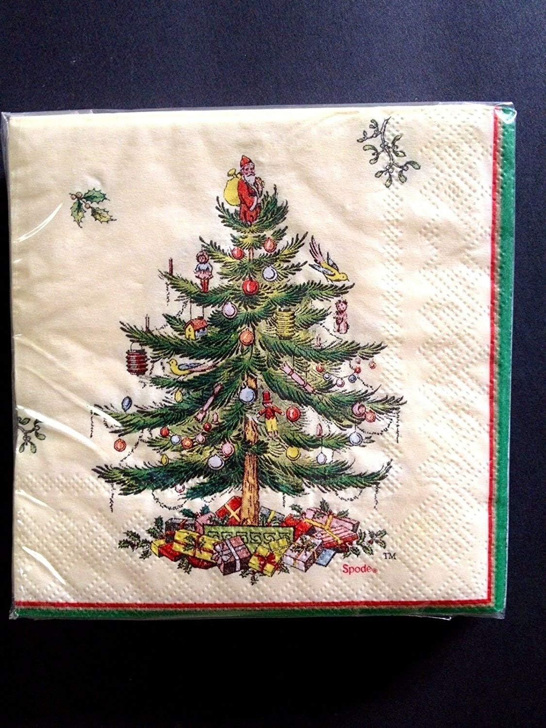 Spode Christmas Tree Pack of (20) 3 Ply Beverage Cocktail