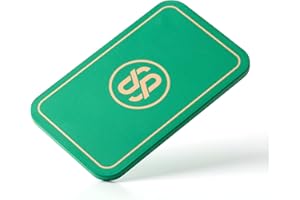 SLOWPLAY Godel Rectangular Poker Chips Plaques, Pack of 10 Pcs, European Style Professional Plaques Without Denomination, 34-