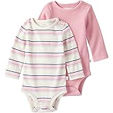 little planet by carter's baby-girls 2-pack Long Sleeve Bodysuits Made With Organic Cotton