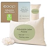 Coop Home Goods Adjustable Latex Pillow King, with