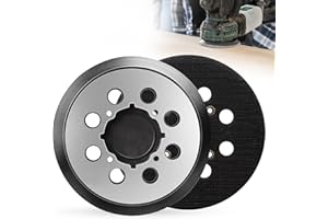 2 Pcs 5 Inch 8 Hole Sander Pad 4 Screw Holes Hole Hook and Loop Aluminum Alloy Sanding Pad for Orbital Sander Pad Replacement