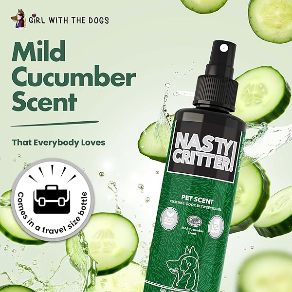 GIRL WITH THE DOGS NASTY CRITTER! PET SCENT 8 OZ – FOR CATS AND DOGS – MADE IN USA