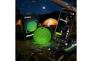 GlowFlex™ Reflex Ball with Counter App, Glow-in-the-Dark | TekXYZ® Online Community for Boxing Ball, Ideal for Coordination, Stress Relief, Home Workouts & Fitness | Stocking Stuffer Gift for All Ages