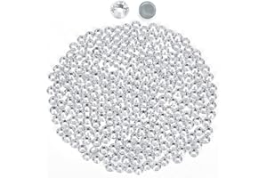 NOVANI Hotfix Rhinestones for Crafts Flatback Rhinestones Glass Rhinestones Round Crystals Gems for Clothes Shoes Bag DIY Decoration Clear (SS34/7.2MM/288pcs)