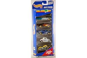 1998 - Mattel - Hot Wheels - '50s Cruisers - Gift Pack - Eldorado / T-Bird / 57 Chevy / Hot Rod / Motorcycle - OOP - Rare - Collectible Set