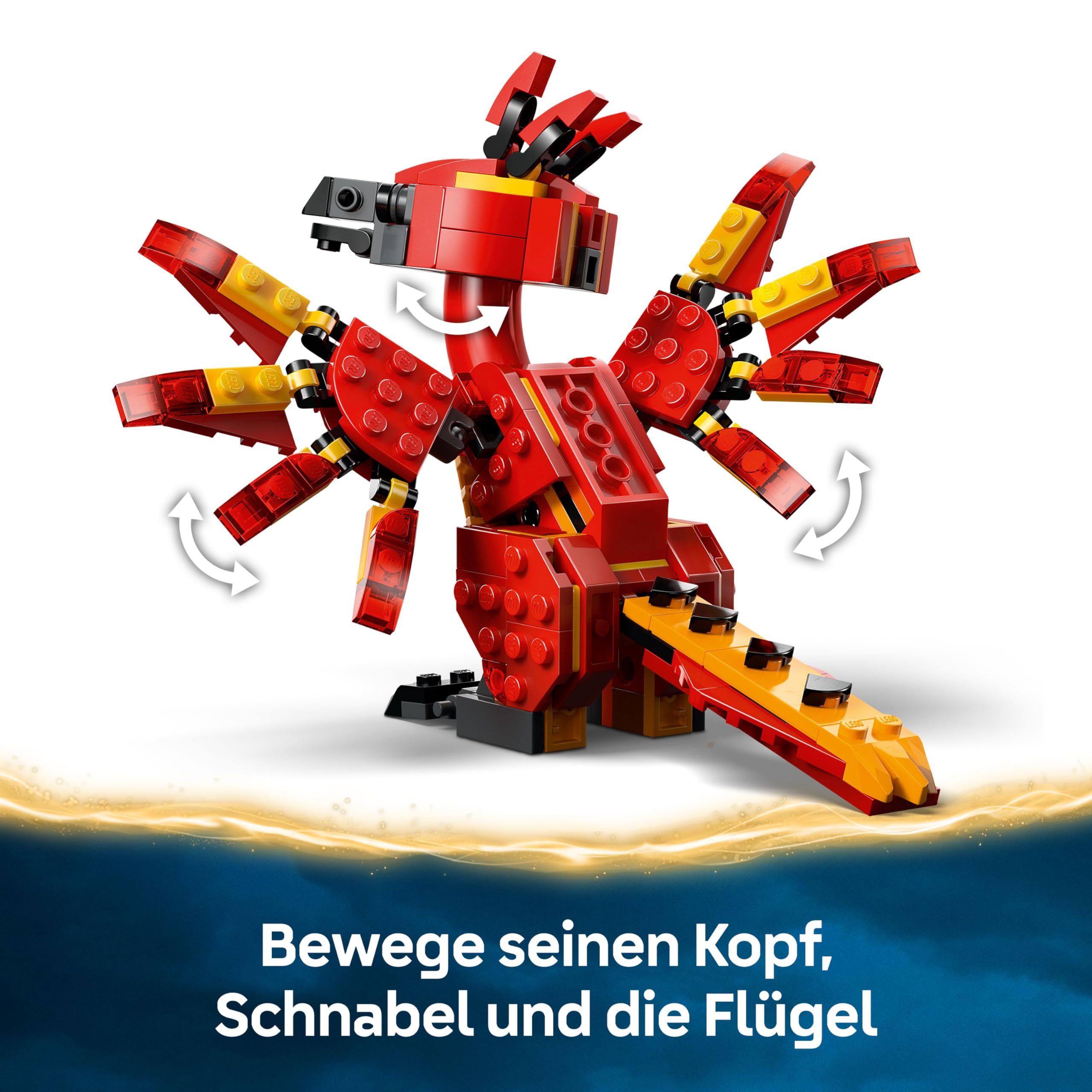 LEGO Harry Potter Fawkes: Dumbledores Phönix-Spielzeug mit Sprechenden Hut, Gryffindor Schwert & Baby Fawkes – Geburtstagsgeschenk für Mädchen und Jungen ab 8 Jahren – 76448 3