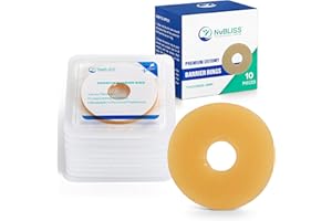 NuBliss Moldable Ostomy Barrier Ring – 10-Pack, 4mm Thick – Leak-Free Hydrocolloid Skin Adhesive Ostomy Supplies – Flexible Stoma Protector Seal for Colostomy & Ileostomy Bags